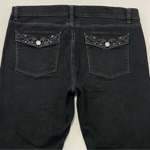 White House Black Market Flare Black Jeans
